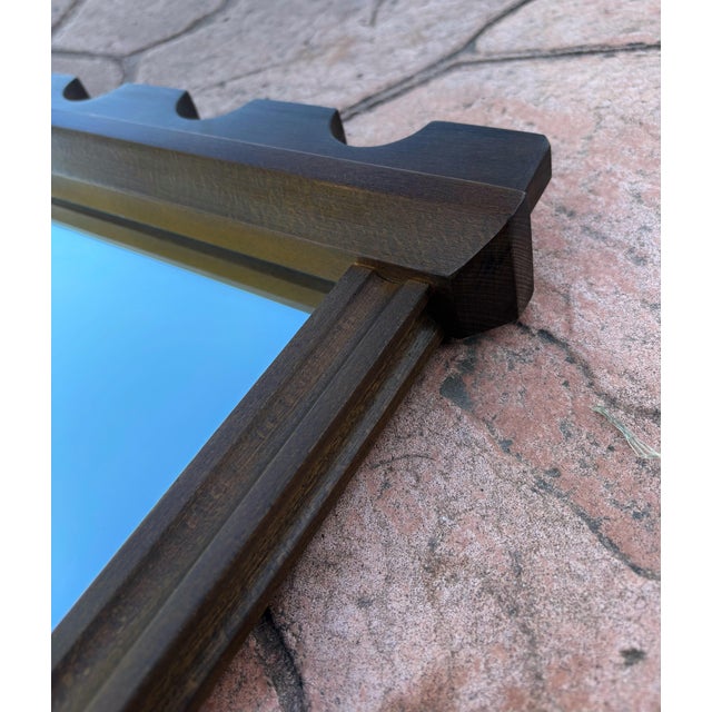 1920s Early 20th Century Spanish Castilian Wooden Mirror, 1920s For Sale - Image 5 of 10