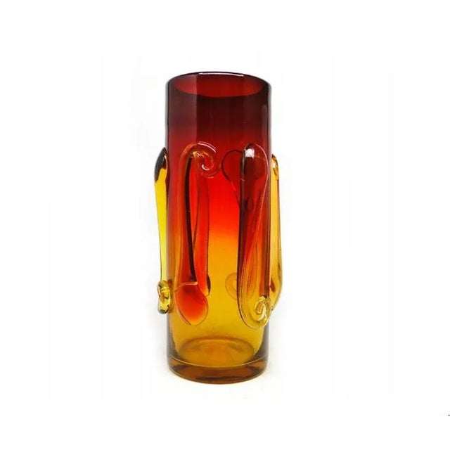 Vase by J. Słuczan-Orkusz for Cracow Institute for Glassworks, Poland, 1970s For Sale - Image 6 of 6