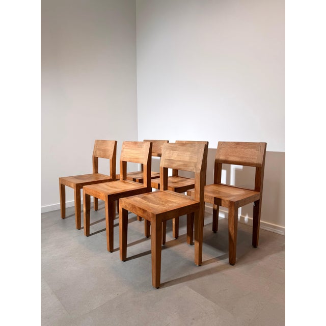 Vintage Teak Dining Chairs, Set of 6 For Sale - Image 5 of 5