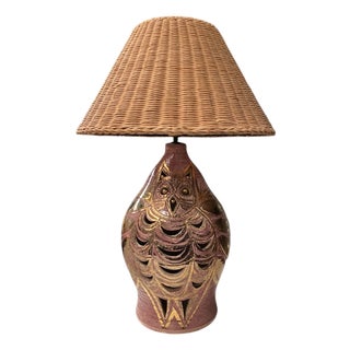 Vintage Studio Pottery Ceramic Lamp by Georges Pelletier, 1970s For Sale