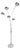 Arc Lamp by WOFI Leuchten, 1970s For Sale