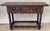 Brown Catalan Spanish Carved Walnut Console Table, 1920 For Sale - Image 8 of 8