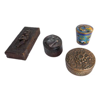 Small Vintage Boxes, 1950, Set of 4 For Sale