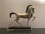 Art Deco Art Deco Style Silvered Brass Etruscan Horse Sculpture For Sale - Image 3 of 13