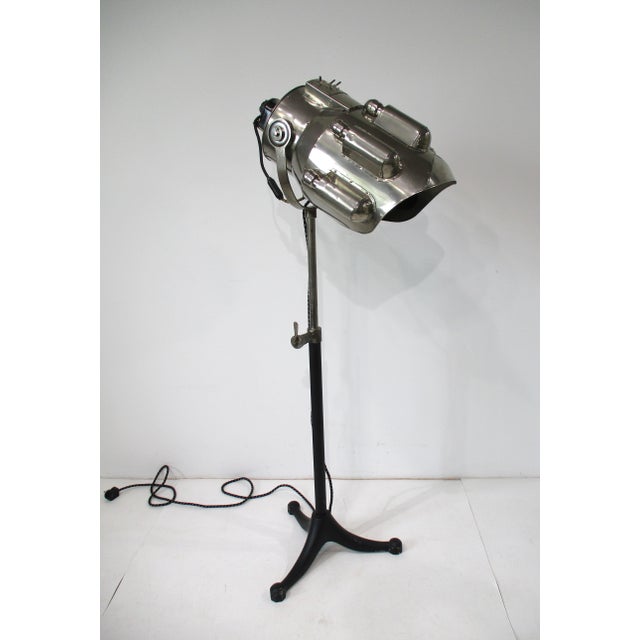 Streamline Art Deco Polished Aluminum Spaceage Floor Lamp For Sale - Image 15 of 16