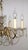Vintage Brass and Frosted Glass Chandelier from Palwa, 1970s For Sale - Image 11 of 11