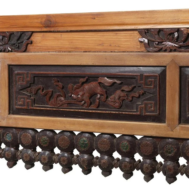 Chinese Marriage Bedframe in Fascia with Scroll Feet For Sale - Image 3 of 8