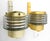 Hans-Agne Jakobsson 1960s Swedish Brass and Glass Wall Sconces by Hans-Agne Jakobsson - A Pair For Sale - Image 4 of 11