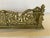 Fine Antique Lions Head Brass Fireplace Fender With Acorn Finials For Sale - Image 4 of 14