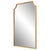 Scaallopped Corner Gold Vanity Mirror For Sale - Image 9 of 9