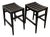 Pair of Vintage Baker Furniture Milling Road Slatted Saddle-Seat Counter Stools For Sale