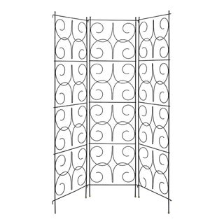 Mid 20th Century Wire Three-Panel Folding Screen For Sale