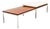 Vintage Florence Knoll Style Walnut & Chrome Bench by g.m. Proctor & Sons For Sale