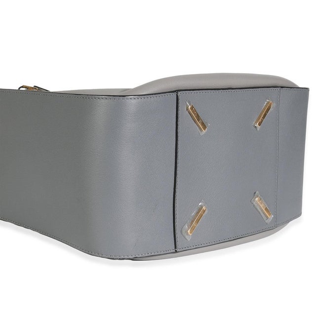 Animal Skin Grey Black Calfskin Medium Hammock Shoulder Bag For Sale - Image 7 of 9