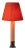 Bronze and Red Básica M1 Table Lamp by Santiago Roqueta for Santa & Cole For Sale