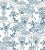 Contemporary Sample - Lelievre for The House of Scalamandré Union Wallcovering, Azur For Sale - Image 3 of 3
