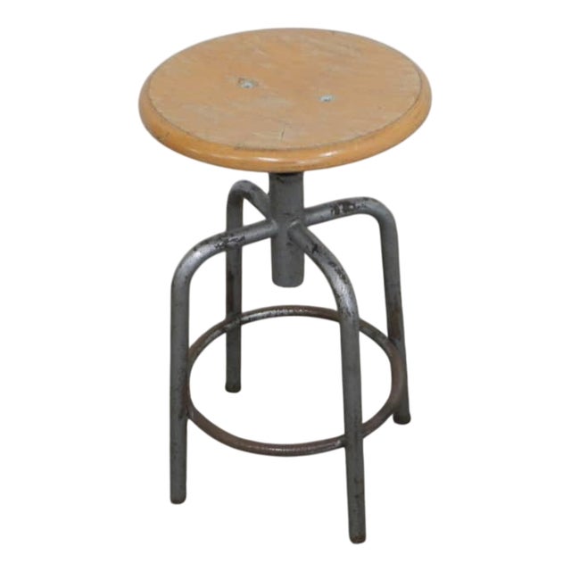 Vintage Four-Foot Stool, 1960 For Sale