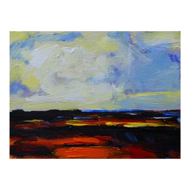 “Sunset Over the Nevada Desert – Modern Contemporary Acrylic Painting” For Sale