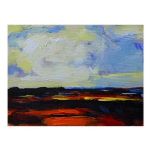 “Sunset Over the Nevada Desert – Modern Contemporary Acrylic Painting”