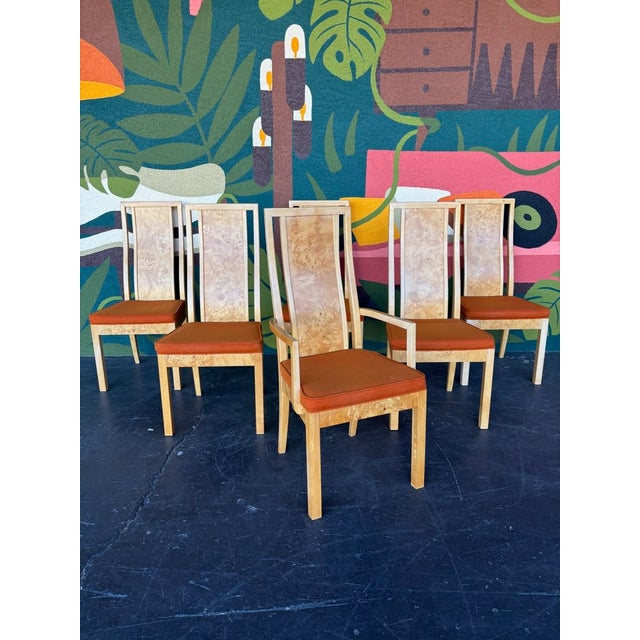 Thomasville 1977 Thomasville Burlwood Dining Set For Sale - Image 4 of 13