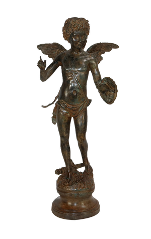 Cupid, Early 1800s, Large Bronze