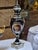 French Porcelain Urn Centerpiece Set Hand-Painted Floral, Gilded Bronze For Sale In Orlando - Image 6 of 6