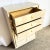 1980s Postmodern Cream Laminate Highboy Dresser With Gold Accents For Sale - Image 5 of 10