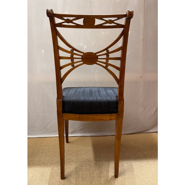 Antique Neoclassical Dining Chairs by Friedrich Gottlob Hoffmann, Germany 1780, Set of 4 For Sale - Image 4 of 8