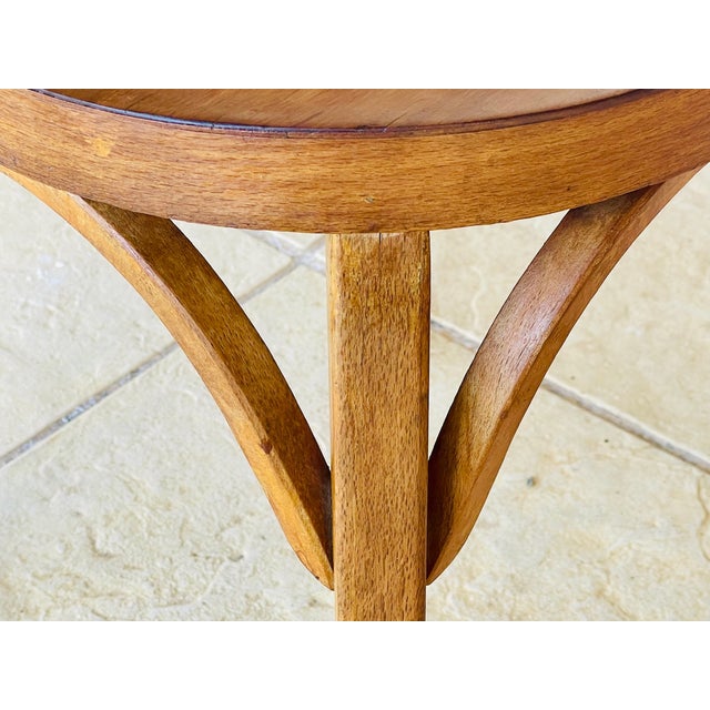 Wood Vintage Model 92 Stool from Baumann, 1950s For Sale - Image 7 of 18