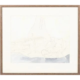 Grace Morais, Masks (VII), Acrylic and Graphite Drawing on Paper For Sale