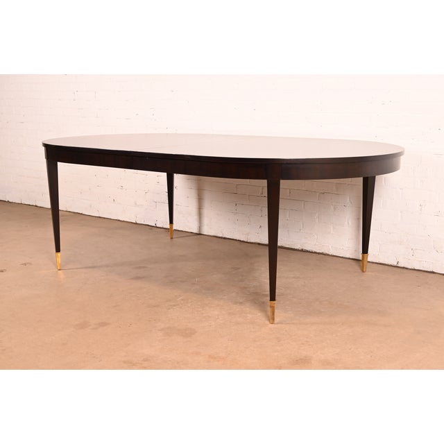 Brown Thomas Pheasant for Baker Furniture French Regency Mahogany Extension Dining Table | Newly Refinished For Sale - Image 8 of 15