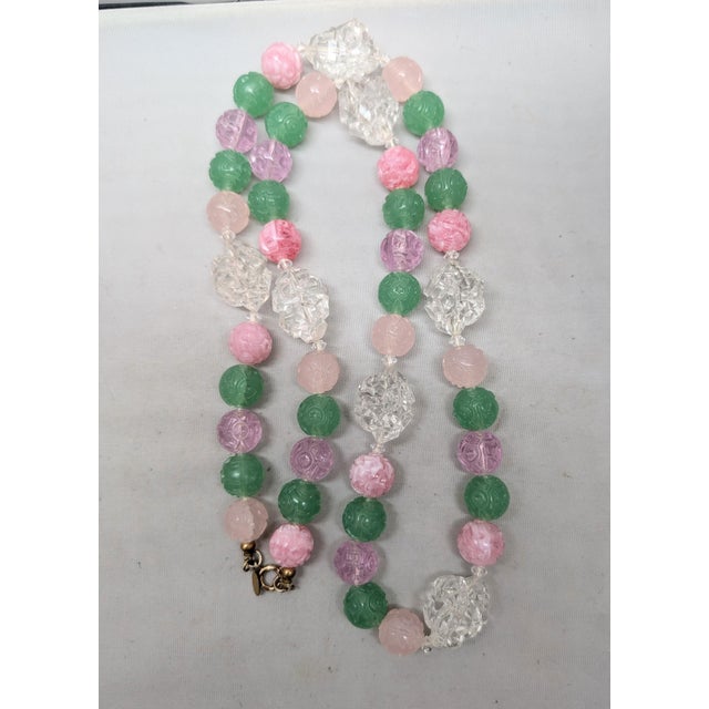 Vintage 1960s Signed Cadoro Beaded Sautoir Necklace For Sale - Image 10 of 10
