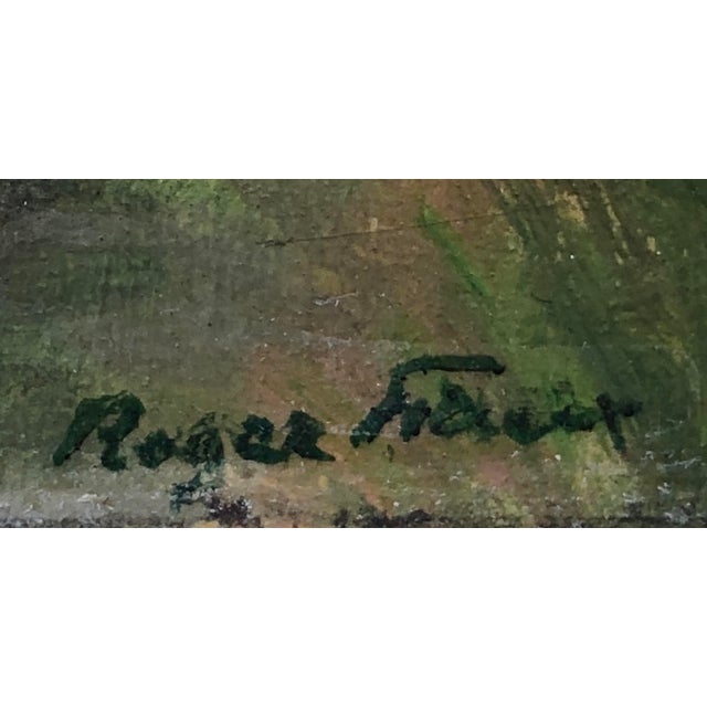 Rustic Roger Fiaux, L'arve, Oil on Cardboard, Framed For Sale - Image 3 of 11