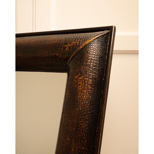 Faux Python Mirror, 1980s For Sale - Image 4 of 7