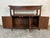 Mid-Century Modern Mid-Century Modern Black Topped Walnut Bar Cart For Sale - Image 3 of 11