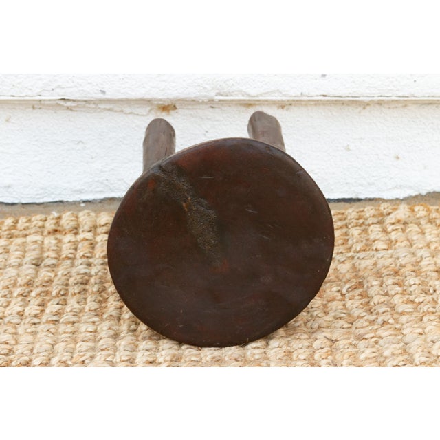1950s Rustic African Milking Stool For Sale - Image 5 of 8