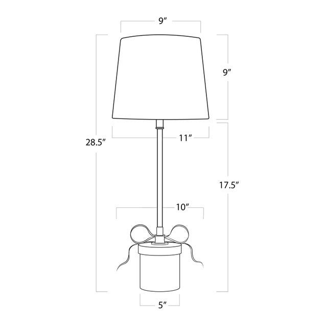 Not Yet Made - Made To Order Regina Andrew Ribbon Steel Table Lamp, Gold For Sale - Image 5 of 6