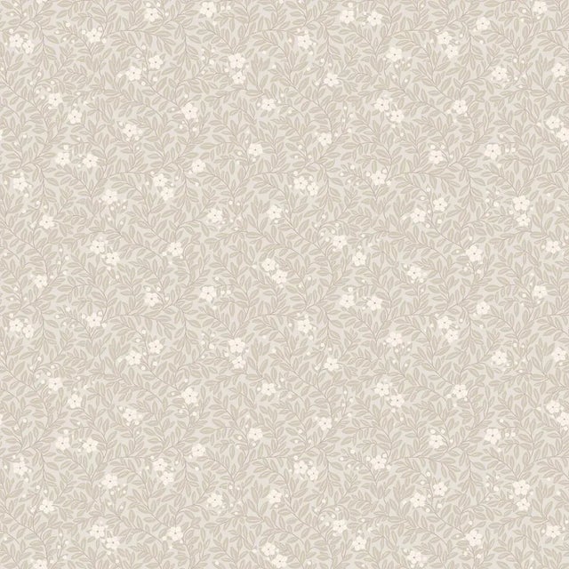 SAMPLE - Boråstapeter Myrten Wallpaper In Natural For Sale