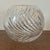 Mid 20th Century Vintage Cut Crystal Fish Bowl / Vase - Heavy Swirl Cut Glass Decorative Bowl For Sale - Image 5 of 5