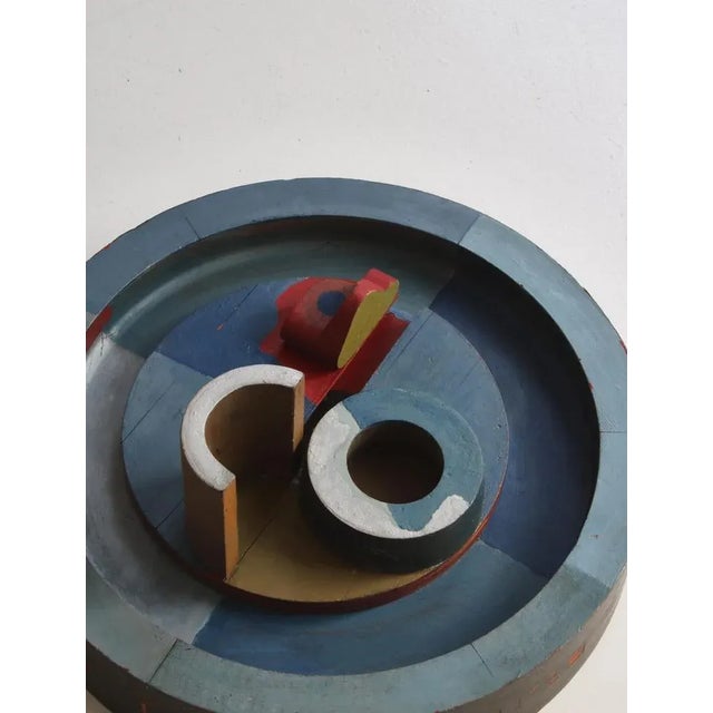 Painted Wood Wall Mounted Object from Erik Lagoni Jakobsen, Denmark, 1968 For Sale - Image 10 of 12