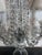 Exceptionaly impressive pair of cut and pressed Crystal chandelier lamps, most likely Czechoslovakian. Lamps are...