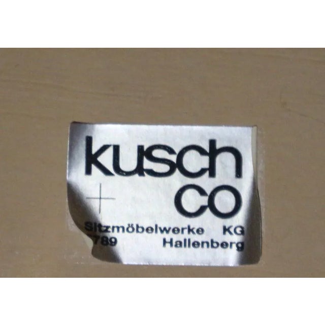 Vintage Round Dining Table by Bruno Rey for Kusch and Co., 1970s For Sale - Image 6 of 7