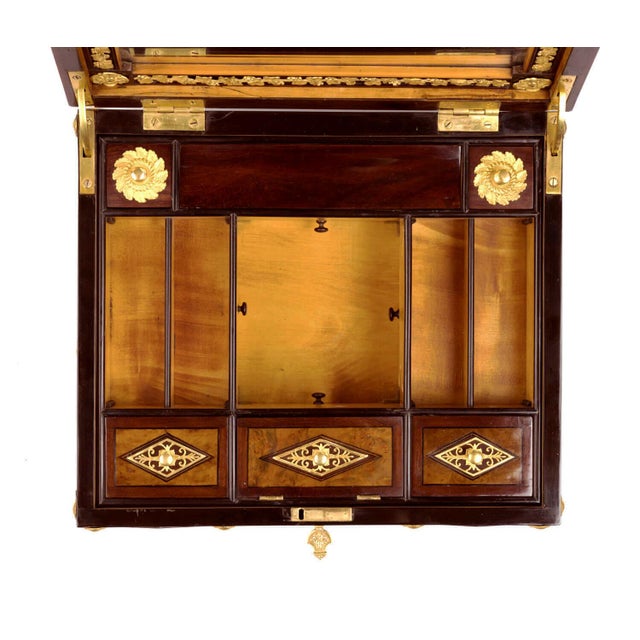 Wood Austrian Empire Sewing and Writing Box attributed to Franz D. Detler, Vienna, 1805-1820 For Sale - Image 7 of 10