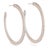 Miriam Salat Classic Skinny Hoops Earrings Resin, Sterling Silver & White Topaz For Sale - Image 18 of 18
