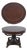 Drexel Round French Empire Mahogany Inlaid Pedestal Center Table For Sale