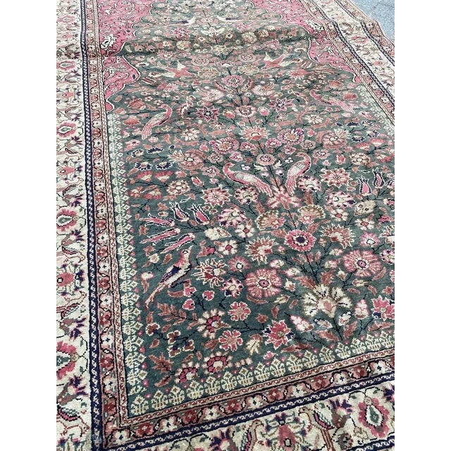 Vintage Silk Turkish Rug For Sale - Image 15 of 18
