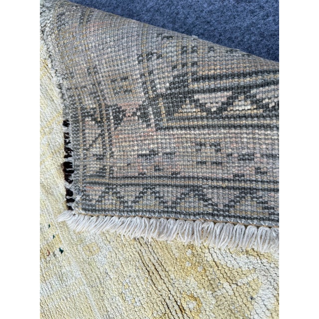 Vintage Kashmir Silk Hand Knotted Rug For Sale - Image 6 of 6