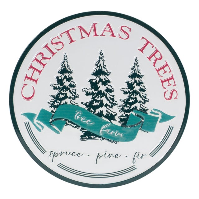 Christmas Tree Farm Sign 14"D For Sale