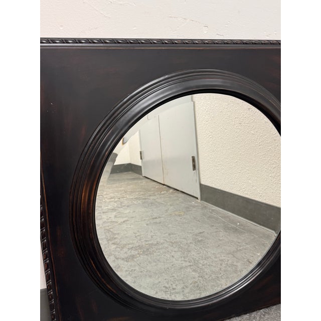 Design Plus Gallery presents a Classical Roundel Square Wood Wall Mirror from Ethan Allen. This distinctive design...