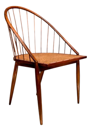 Curva Chair in Rosewood & Caning, Joaquim Tenreiro, 1960s